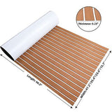 FOCEAN Boat Flooring EVA Foam Boat Decking Faux Teak Marine Flooring Boat Mat...