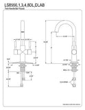 Kingston Brass LS8550DL Concord Bar Faucet, Matte Black 5.88 x 5.13 x 12.38