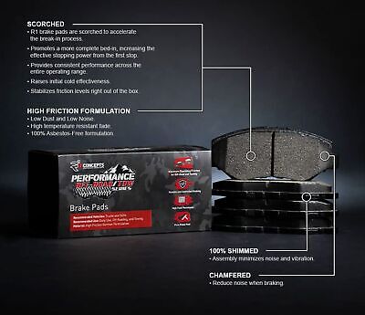 R1 Concepts Concepts Performance Off-Road/Tow Brake Pads 2400-0785-00 Front o...