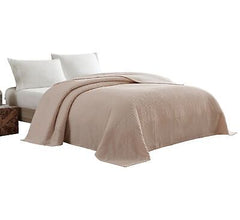 Beatrice Home Fashions Channel Chenille Bedspread, King, Blush