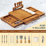 Premium Large Cheese Boards Acacia Nice Charcuterie Boards Gift Set Handcraft...