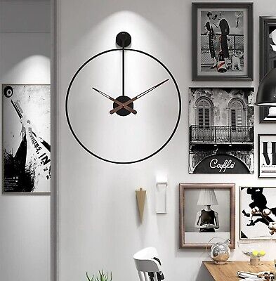 'The Ring' Oversized Modern Nordic Wall Clock, Minimalistic and Stylish, Simp...