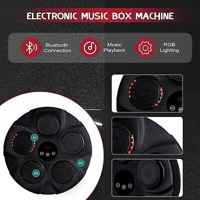 FAHKNS Music Boxing Machine Home Wall Mounted Electronic Boxing Machine Black...