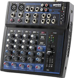 Gemini Sound GEM-08USB - 8-Channel Bluetooth Audio Mixer, Professional Compac...