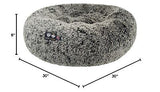 Bessie + Barnie Plush Dog Bed, Extra-Plush Fabric, Reversible Circle, Machine...