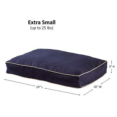 Casey Extra Small (24 x 18 in.) Midnight Rectangle Indoor/Outdoor Pillow Styl...