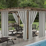 LORDTEX Indoor/Outdoor Curtains - Waterproof Tab Top Patio Curtains Sun Block...