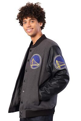 Ultra Game Men's Game Time Varsity Jacket Golden State Warriors XX-Large