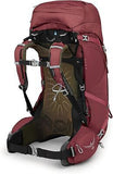 Osprey Aura AG 50L Women's Backpacking Backpack, Berry Sorbet Red, WXS/S