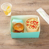 Restaurantware Bio Tek 8.4 x 6 x 3.5 Inch Burger Trays 100 Disposable Paper F...