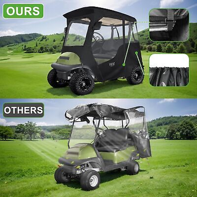 10L0L Deluxe Golf Cart Enclosure 2 Passenger for Club Car Precedent, Onward &...