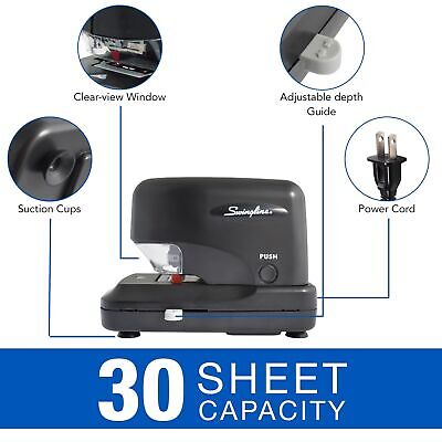 Swingline Cartridge Electric Stapler, 30 Sheet Capacity, Jam Free, includes 5...