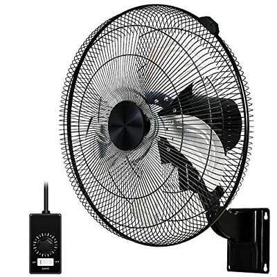 Simple Deluxe 18 Inch Household Commercial Wall Mount Fan, 90 18 Inch, Black