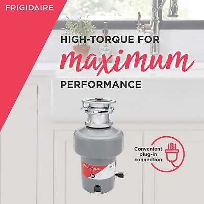 Frigidaire FF75DISPB1 3/4-HP Batch Feed Corded Disposer, 3/4 Horsepower