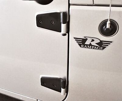 RAMPAGE PRODUCTS Door Hinges for Jeep Wrangler JK | 4-Piece Set, Stainless St...