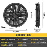 250mm 25cm 10" Large Air Flow Cooling Fan,250X30mm AC 115V to DC 12V with Spe...