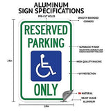 (2 Pack) No Parking Sign No Semi Truck Parking with Symbol | 18" X 24" Heavy-...