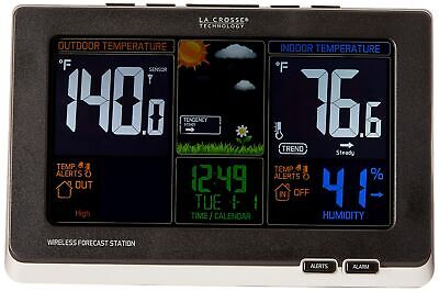 La Crosse Technology Advanced Weather Station with Full-Color LCD & Atomic Ti...