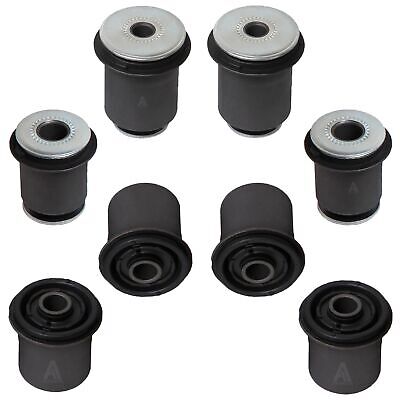 Complete Front Upper & Lower Control Arm Bushing Kit 8 pcs Left & Right Side ...