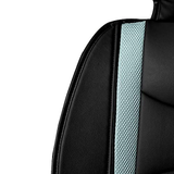 FH Group Car Seat Covers Front Set Faux Leather Black -