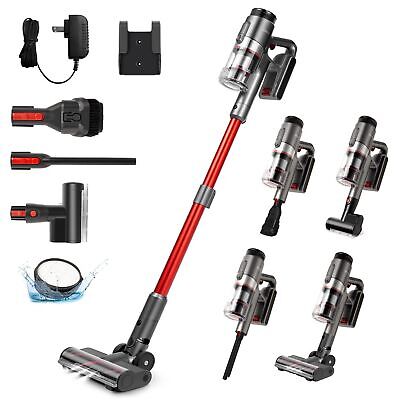 Cordless Stick Vacuum Cleaner, 55 Minutes Run-Time, 450W Motor, LED Touch Dis...