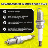 Set of 4 Ignition Coils Pack UF400 30520-PGK-A02 & 4 PCS Iridium Spark Plugs ...