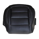 Black Leather Driver Side Bottom Replacement Seat Cover Compatible with Merce...