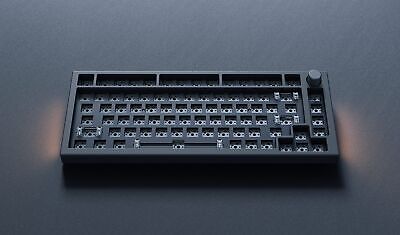 Glorious Gaming GMMK PRO 75% Barebones Black (Frame Only) - Modular Mechanica...