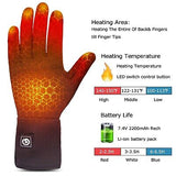 Heated Glove Liners for Men Women,Rechargeable Electric Battery Heating Ridin...