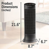 Honeywell Digital Ceramic Tower Heater, 1500 Watt, Black &#8211; Oscillating Cer