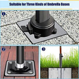 SLIIMU In-ground Umbrella Base, Stand Umbrella Holder, Universal Umbrella Gro...