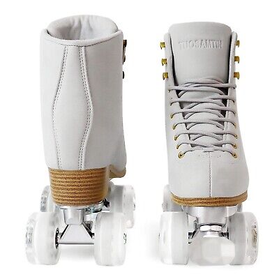 Roller Skates for Women or Men with Height Adjustable Rubber Stoppers Retro S...