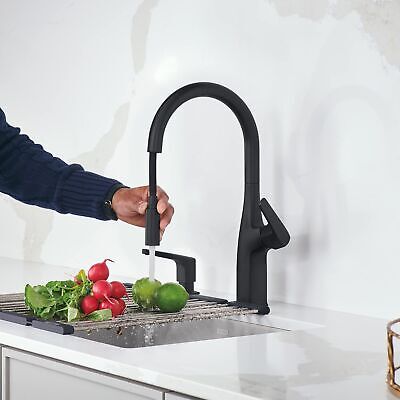 Rivana Pull-Down Kitchen Faucet 1.5 GPM, Matte Black