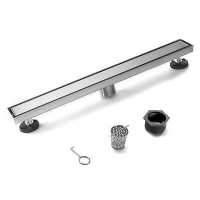 HEATGENE Linear Shower Drain 24-Inch, Stainless Steel Rectangle Shower Floor ...