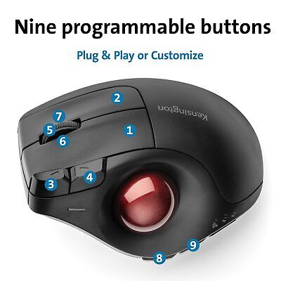 Kensington Pro Fit Ergo Vertical Wired Trackball (K75256WW)