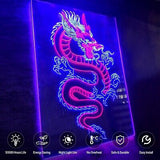 Chinese Dragon Neon Sign Size 16x24 inches Large Neon Light Sign for Home Bed...