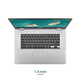 ASUS CX1500CNA-AS84F Chromebook CX1, 15.6" Full HD 15-15.99 inches, Silver