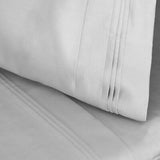 Superior 1500-Thread Count Egyptian Cotton Solid Pillowcase Set, King, Platinum