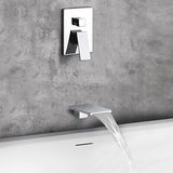 POP SANITARYWARE Shower Tub Faucet Set Chrome Bathroom Rain Mixer 10 Inch Sho...