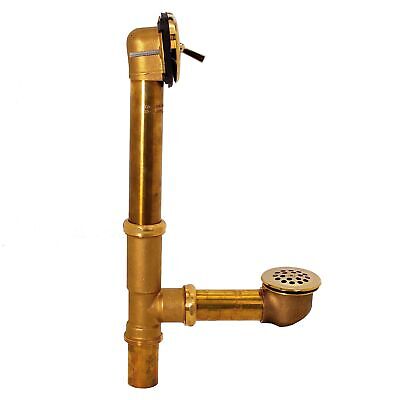 Westbrass D323-20G-01 14" Bath Waste & Overflow Assembly with Trip Lever and ...