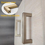 30 Pack Champagne Bronze Cabinet Handles 3-3/4 Inch Hole Centers Square Champ...