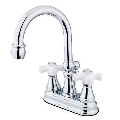 Kingston Brass KS2611PX Governor 4-Inch Centerset Lavatory Faucet with Brass ...