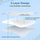 PHF Double Cooling Comforter King for Hot Sleepers, Soft Breathable Double Si...