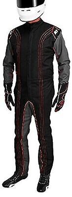 10-GK2-R-7XS CIK/FIA Level 2 Approved Kart Racing Suit (Red, 7X-Small) Red