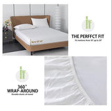 Cooling Sheets Rayon Derived from Bamboo 18"-24" Extra Deep Pocket King Sheet...