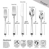 Mikasa Rockford Heavy-Weight Forged 18.0 Stainless Steel 42 Piece Cutlery Set...