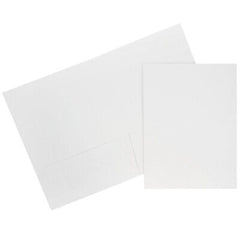 JAM PAPER Two Pocket Textured Linen Presentation Folders - Letter Size Busine...