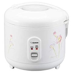 Zojirushi NS-RPC10FJ Rice Cooker and Warmer, 5.5-Cup 5.5-Cup, Tulip