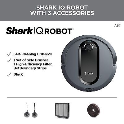 Shark IQ Robot Vacuum AV970 Self Cleaning Brushroll, Advanced Navigation, Per...