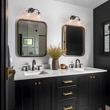 KSANA Black Bathroom Light Fixtures, 2 Light Matte Black Vanity Lights for Ba...